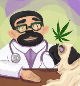 cropped-DALL·E-2023-03-21-13.58.54-realistic-pug-as-a-cannabis-doctor-giving-medicine-to-a-patient-in-a-clinic.png